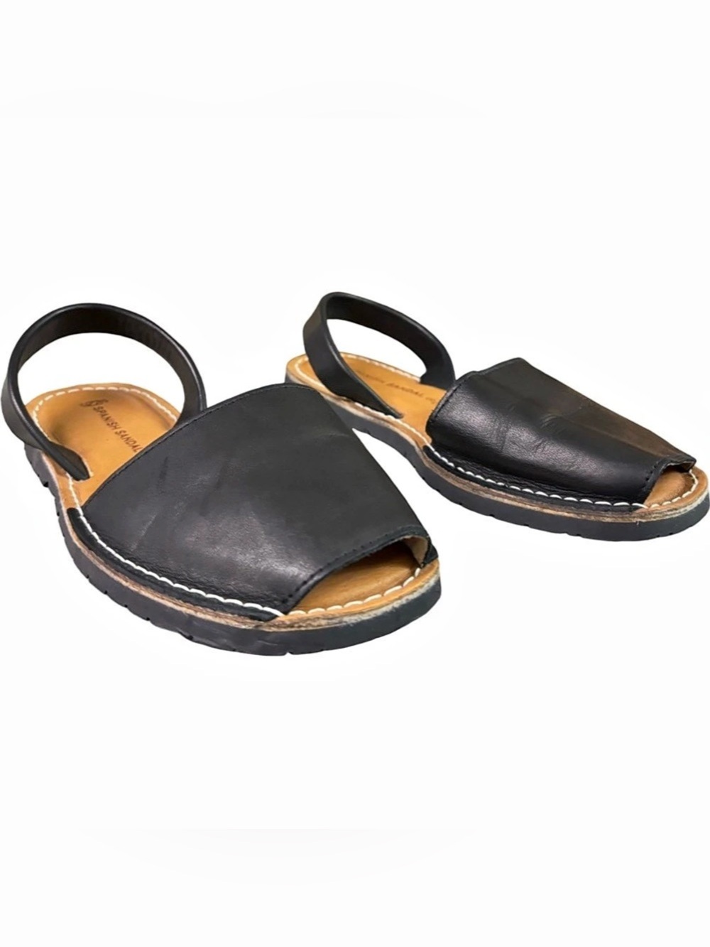 Spanish Sandal Co Black Sandals EU 36